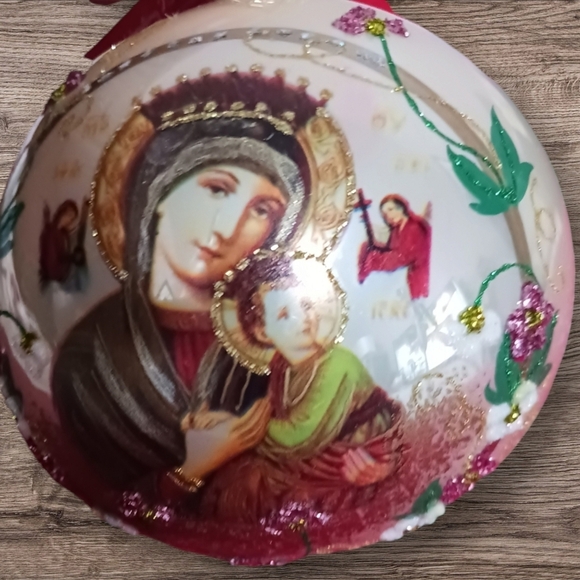 Klassics by kurtis our lady of perpetual blown glass ornament "10cm" - Picture 3 of 9